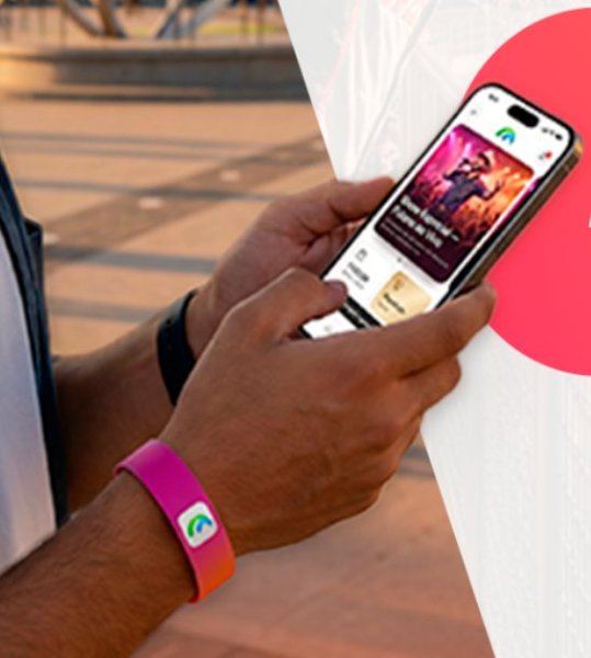 Ingresso Digital · Pulseira + App